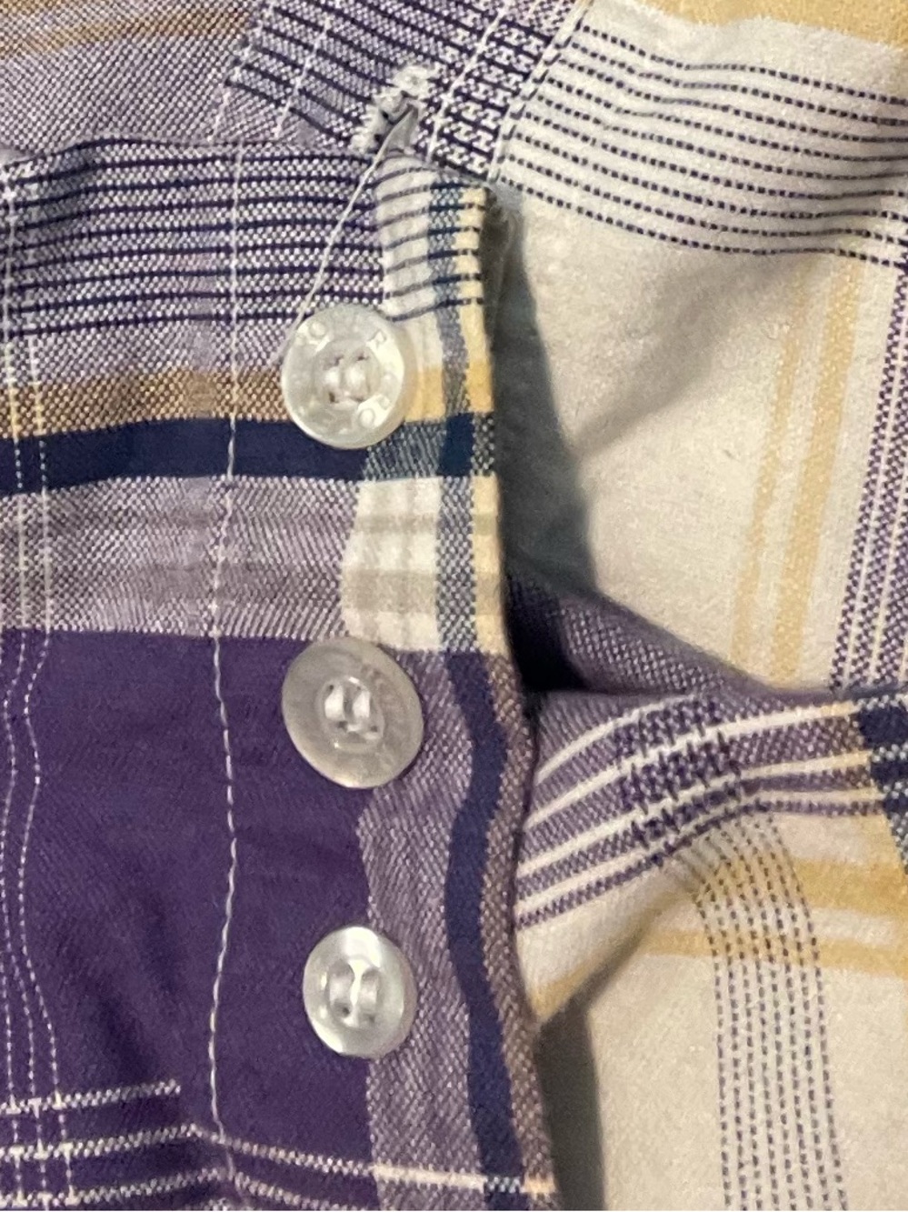 Vintage Roper Western long sleeve button up, plaid shirt. Size large GUC - Picture 5 of 6